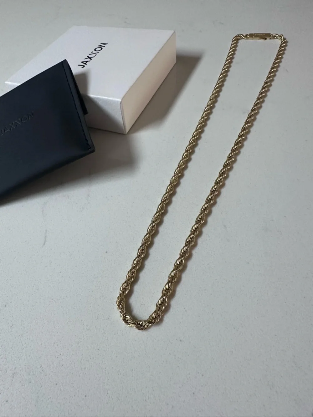 JAXXON Gold Rope Chain Necklace - Men
